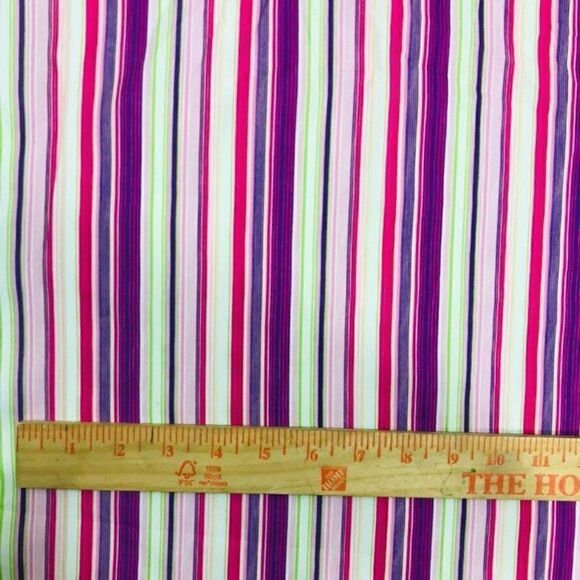 Striped 100 % Cotton Fabric 60" wide - Picture 4 of 6